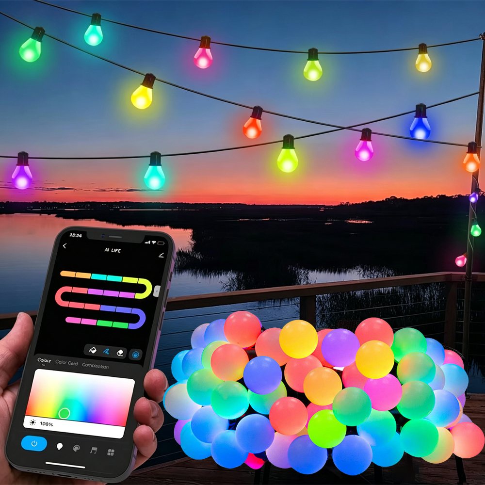 Smart Garden Festoon Lights - Slimme LED-lampjes lichtsnoer USB 5M 25