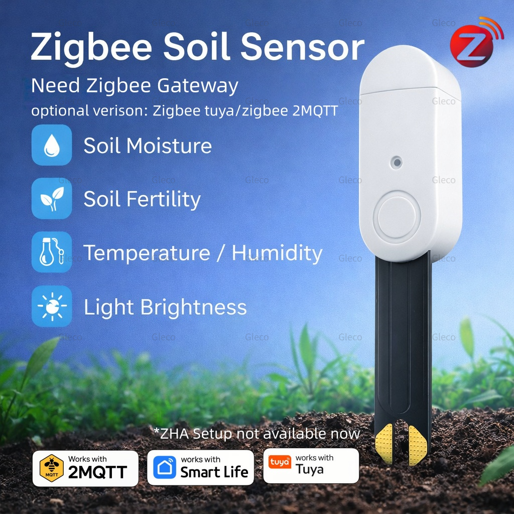 Smart Garden Zigbee - Zigbee Temperatuur Vochtigheid Vochtsensor Smart Bodem