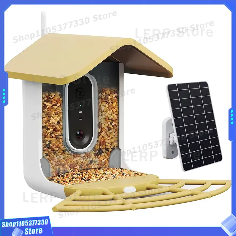 Smart Garden Ai - Op zonne-energie werkende vogelvoedercamera 2K HD