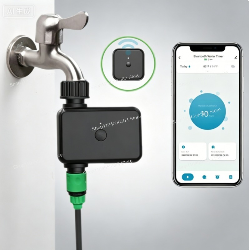 Smart Garden Timer - Slimme WiFi-tuinbewateringstimer: Automatische druppelirrigatiecontroller, app-afstandsbediening waterklep