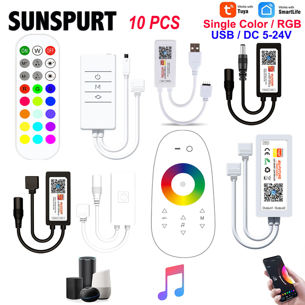Smart Garden Light Controller - 1-10Tuya Smart Leven APP 5-24V 2.4G