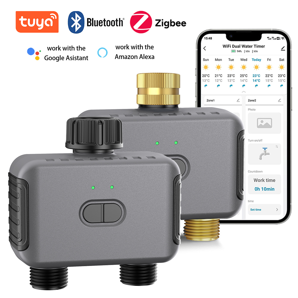 Smart Garden Zigbee - Tuya Smart Dual Water Timer Bluetooth/Zigbee