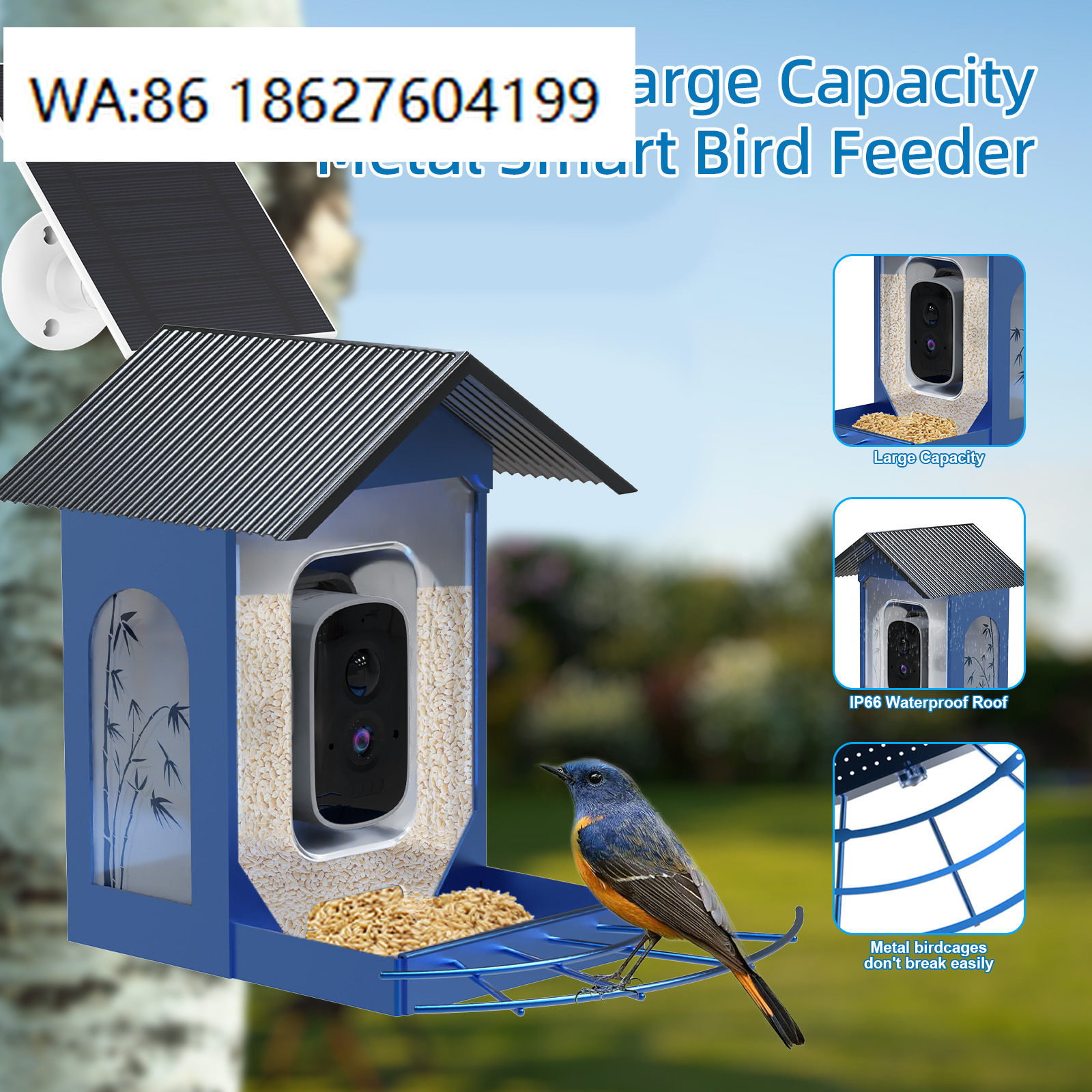 Smart Garden Ideas - zonne-energie vogelvoederhuisje Nieuw Smart met hangende