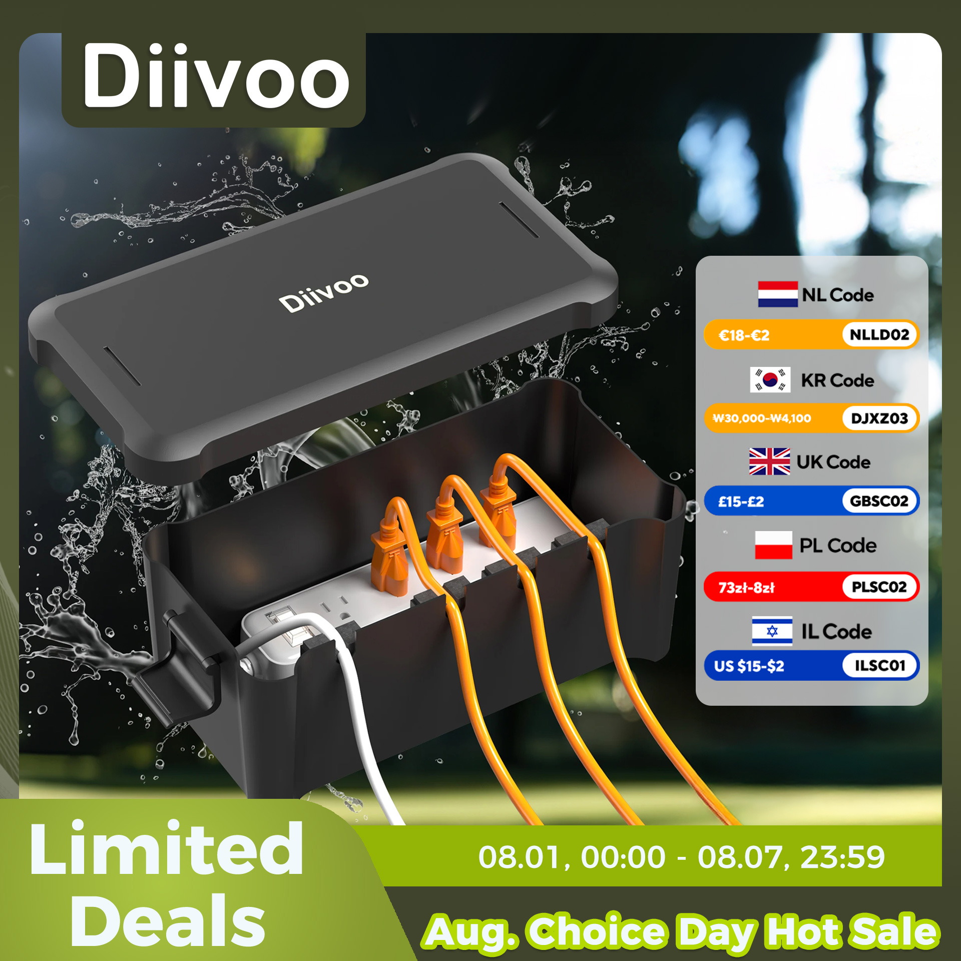 Smart Garden Furniture - Diivoo Outdoor waterdichte elektrische kast Buiten