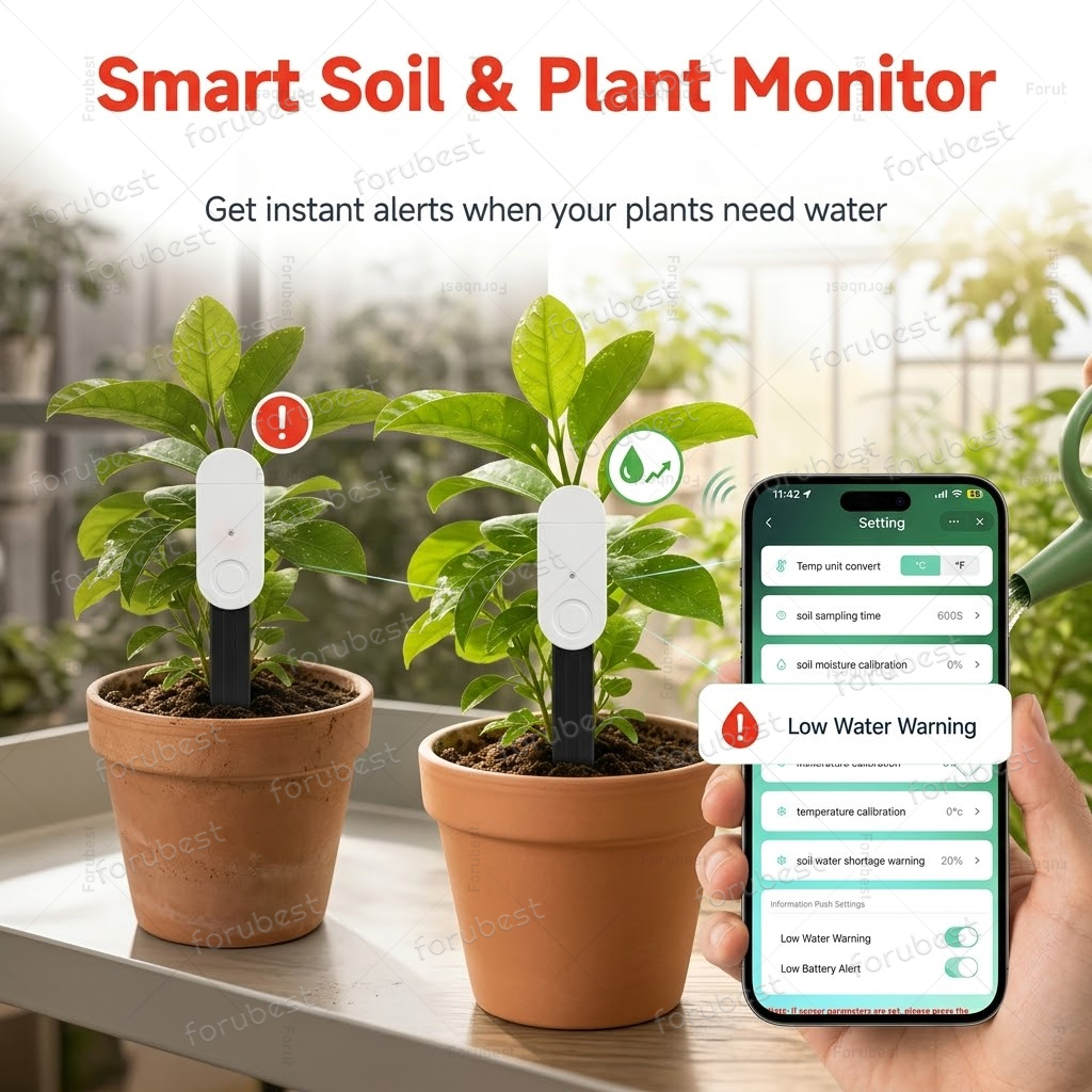 Smart Urban Garden - Slimme ZigBee Bodemvochtsensor Temp Vochtigheid Licht