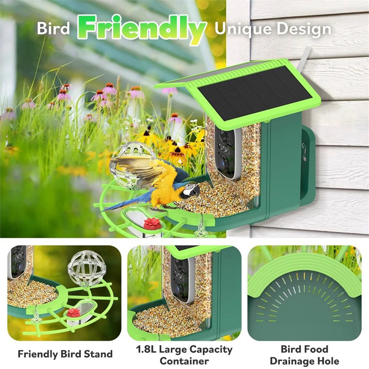 Smart Garden Ai - ABPP Smart Bird Feeder Camera met