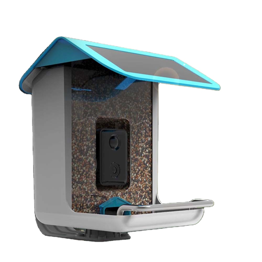 Smart Garden Ai - Draadloze AI-birdfeeder voor buitengebruik met panelen,