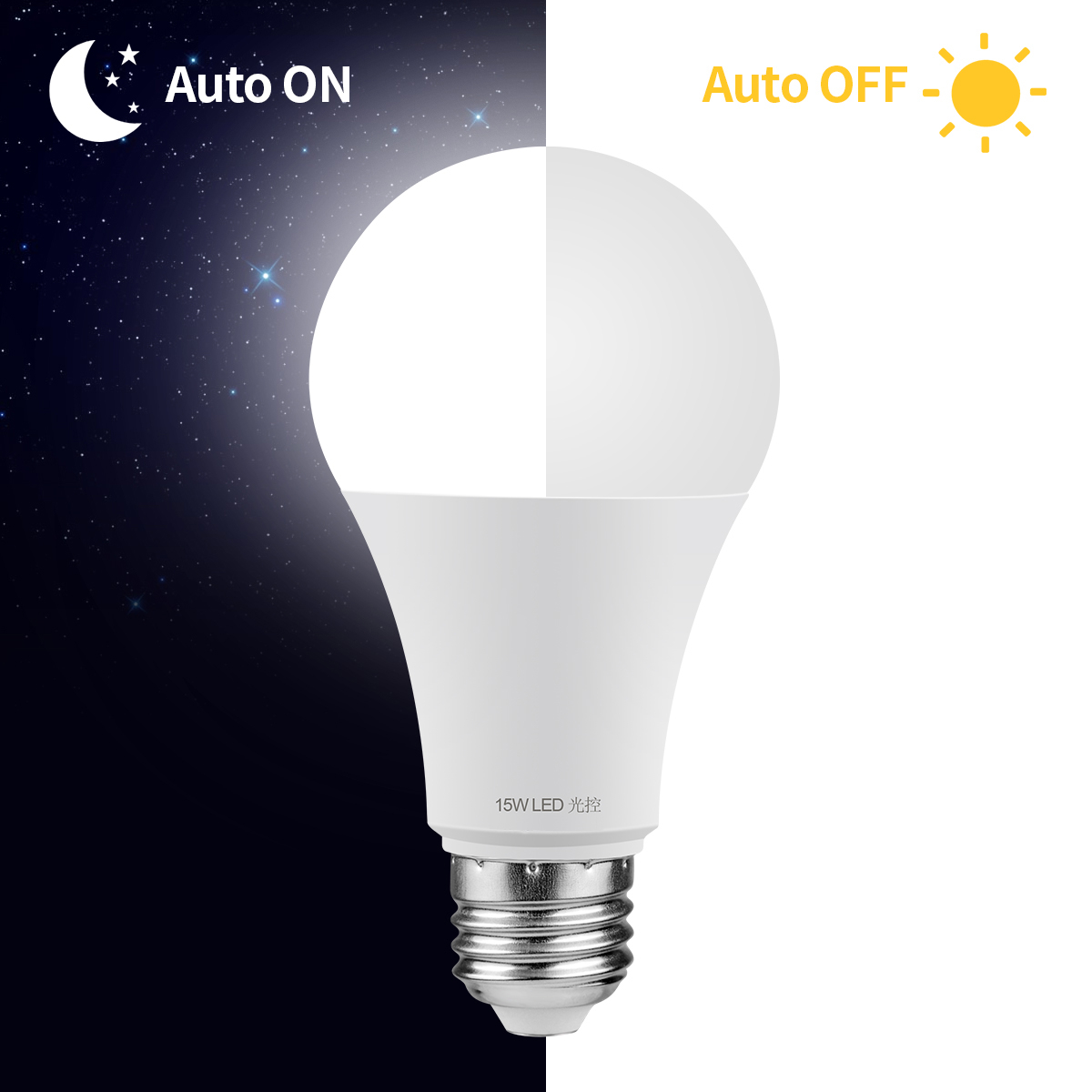 Smart Garden Festoon Lights - Ac110 V/220V Dag Nachtlampje Auto Aan