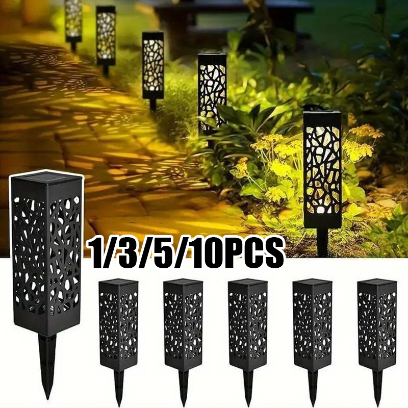 Smart Garden Solar Lights - Decoratief uitgesneden patroon zonne-gazonverlichting Waterdichte LED-tuinverlichting