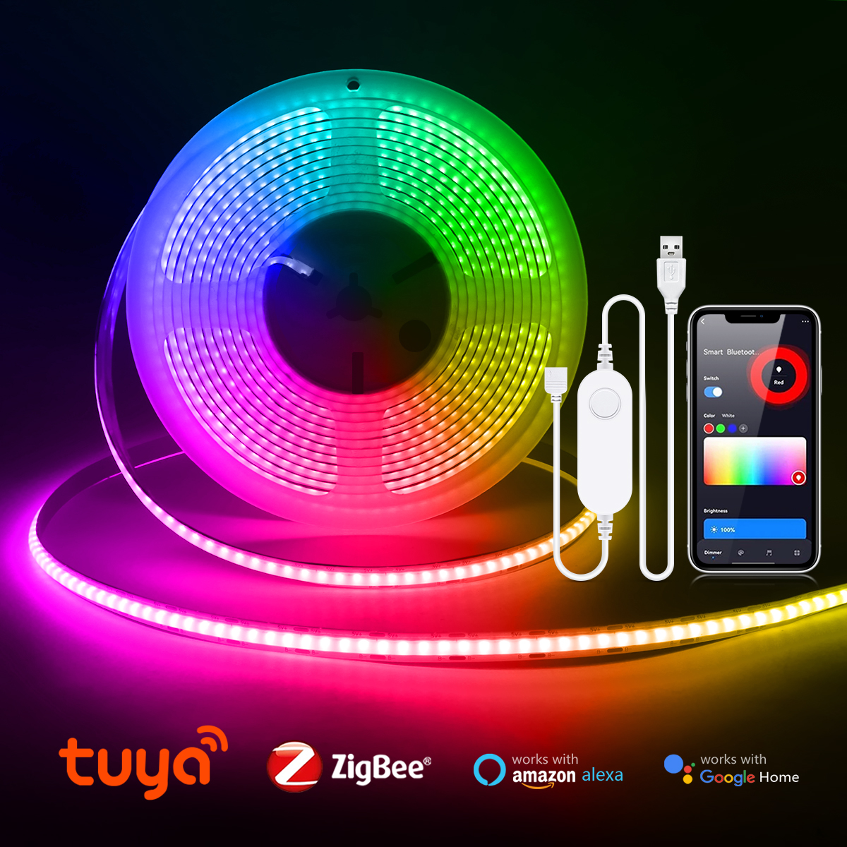 Smart Garden Light Controller - Zigbee LED strip slimme Tuya COB