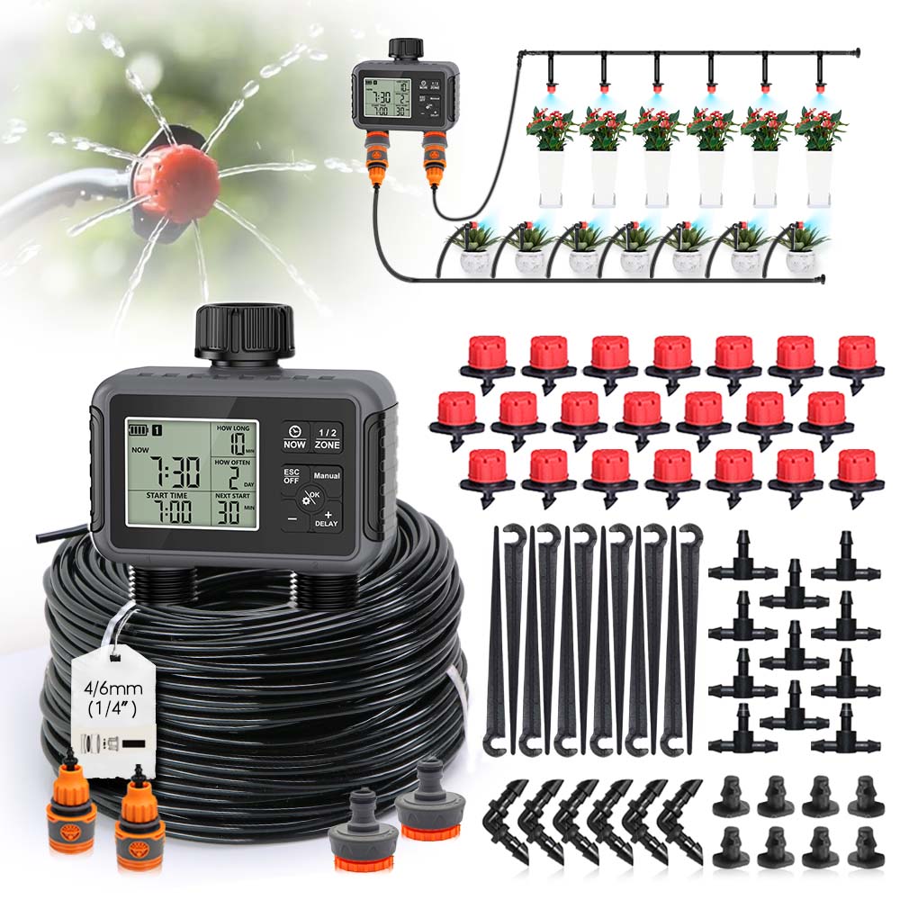 Smart Garden Timer - Dual Zone onafhankelijke display LCD-timer voor