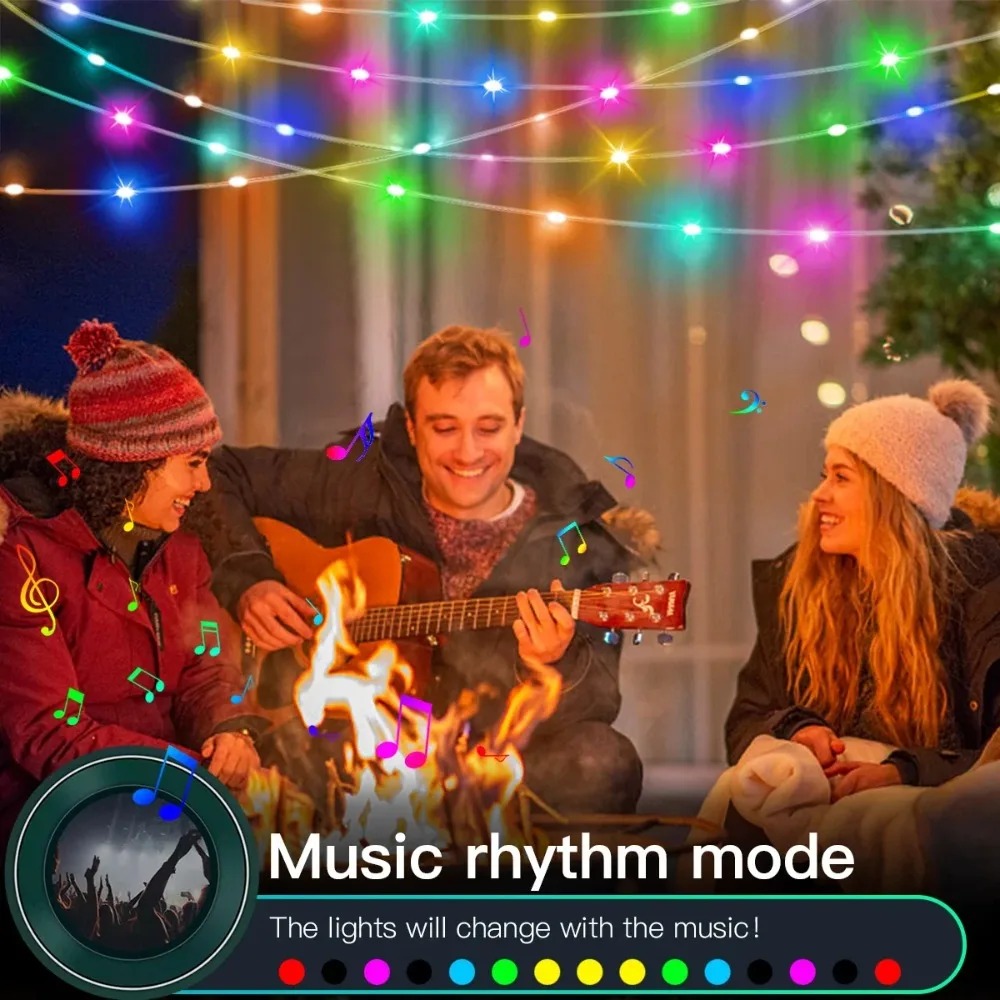 Smart Garden Festoon Lights - USB Bluetooth Smart LED Festoon Fairy