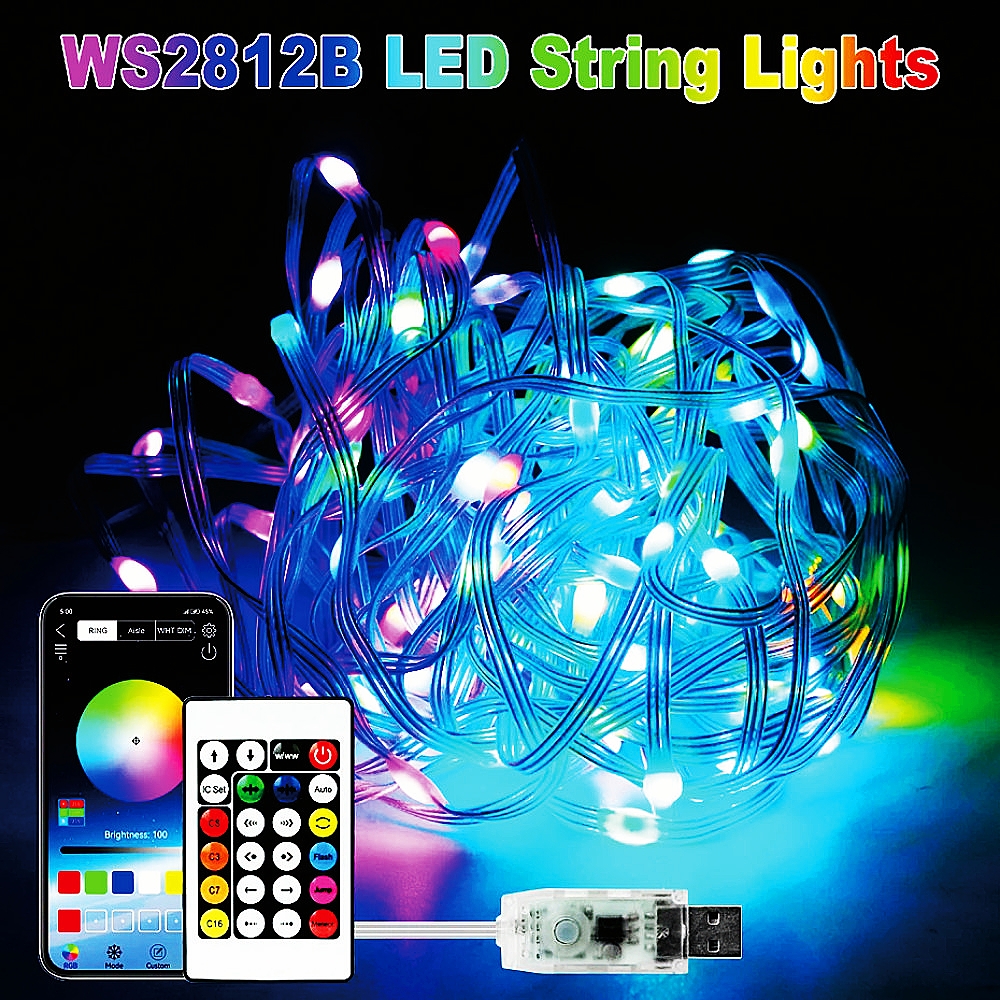 Smart Garden Light Controller - USB LED Smart App RGBIC Fairy