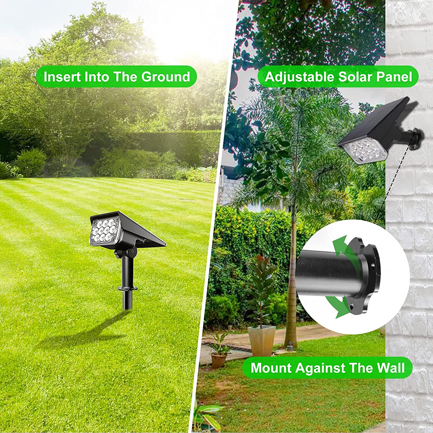 4 stks Solar Spotlight Outdoor - Smart Garden Solar Lights recensie en prijs