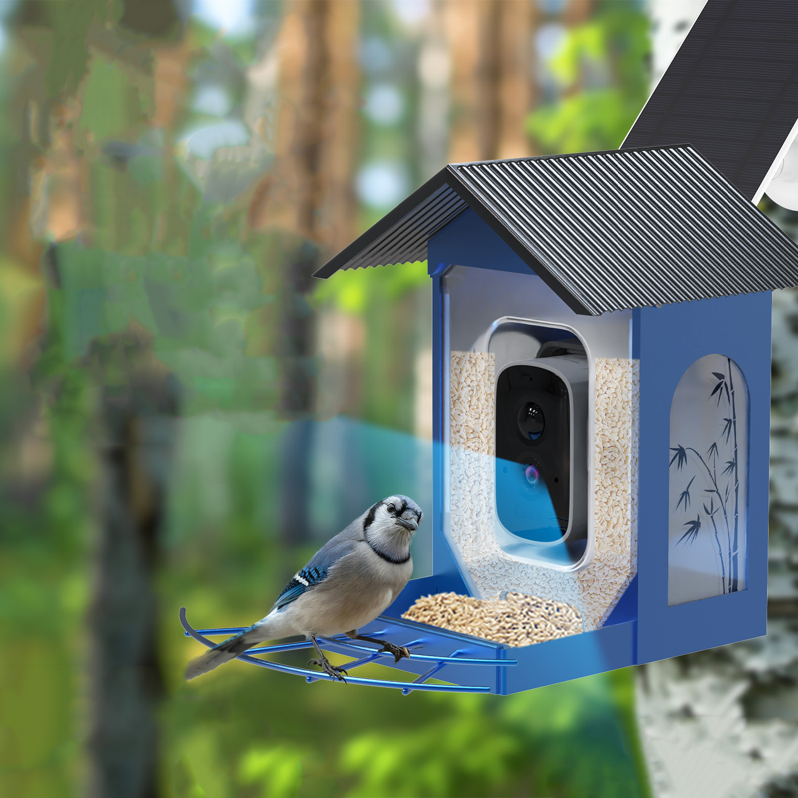 zonne-energie vogelvoederhuisj - Smart Garden Ideas recensie en prijs