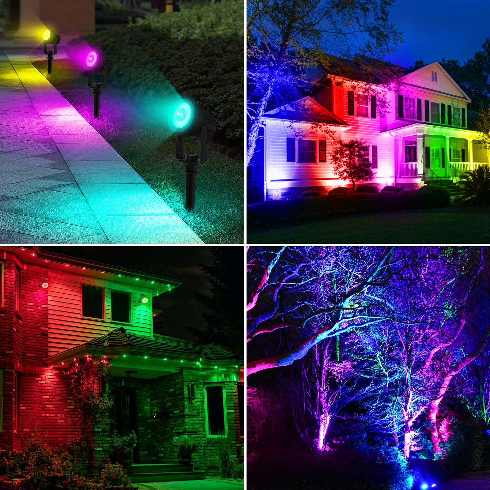 1/2/4/6 Lichten RGB Solar Spot - Smart Garden Solar Lights recensie en prijs
