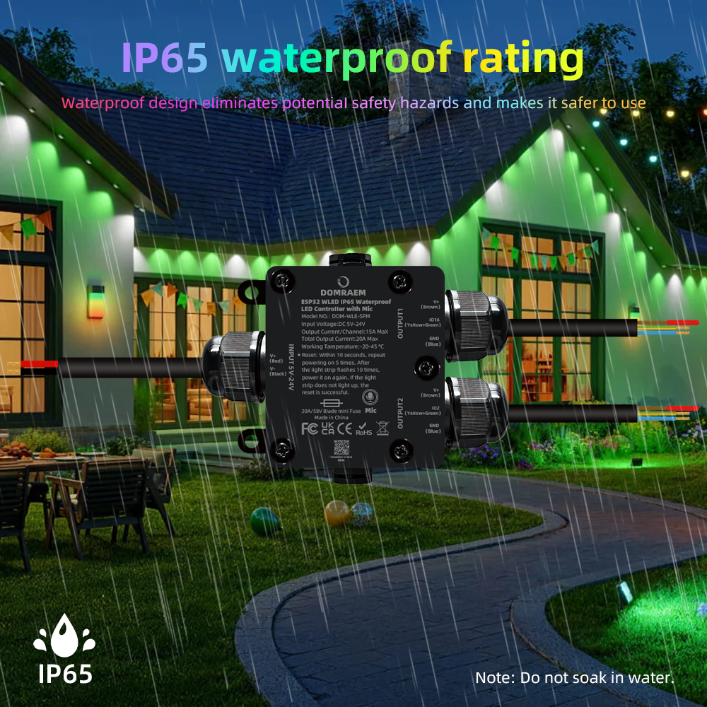 DOMRAEM ESP32 WLED Adresseerba - Smart Garden Light Controller recensie en prijs