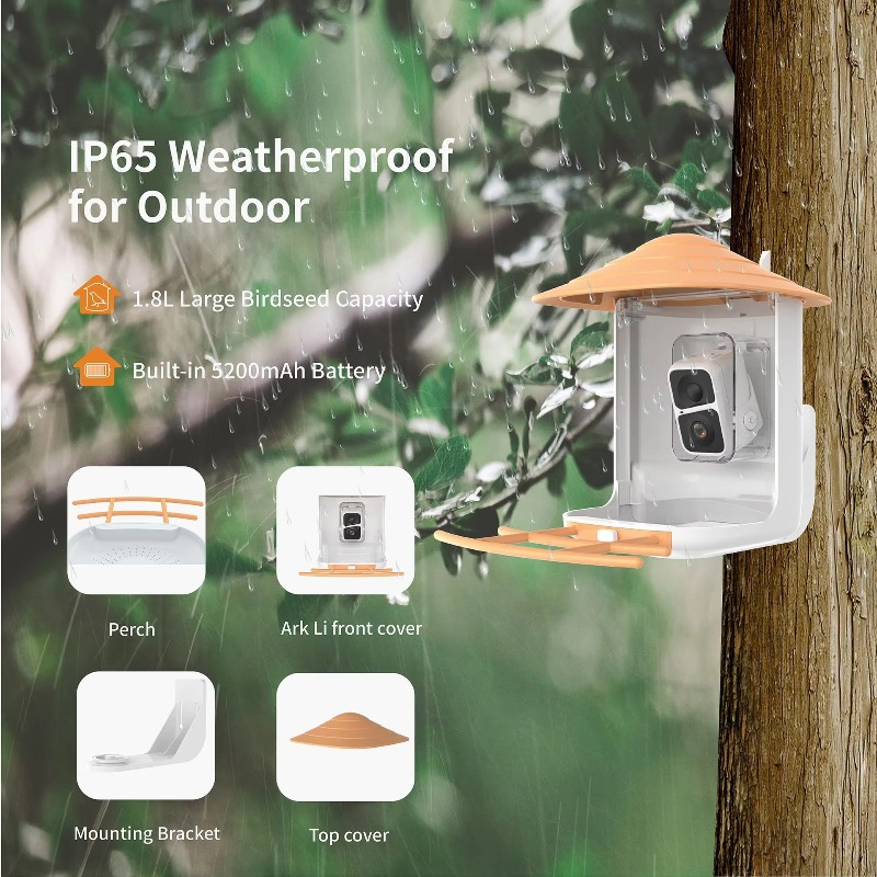 2L IP66 AI slimme vogelvoeder  - Smart Garden Ai recensie en prijs