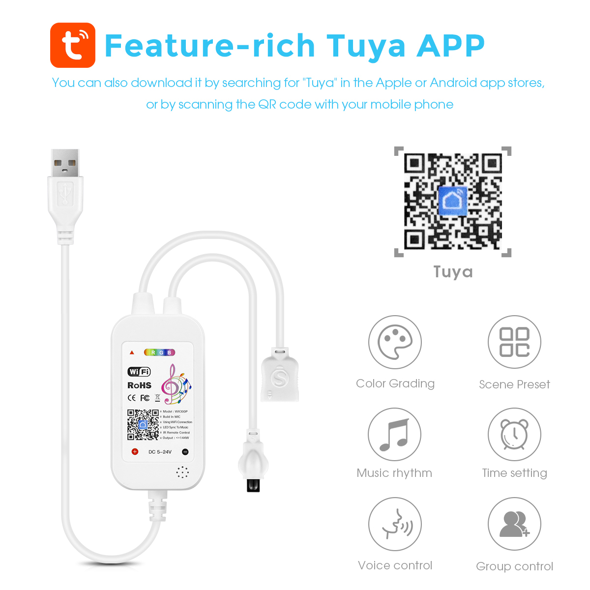 Dc 5V Tuya App Wifi Led Rgb Co - Smart Garden Light Controller recensie en prijs