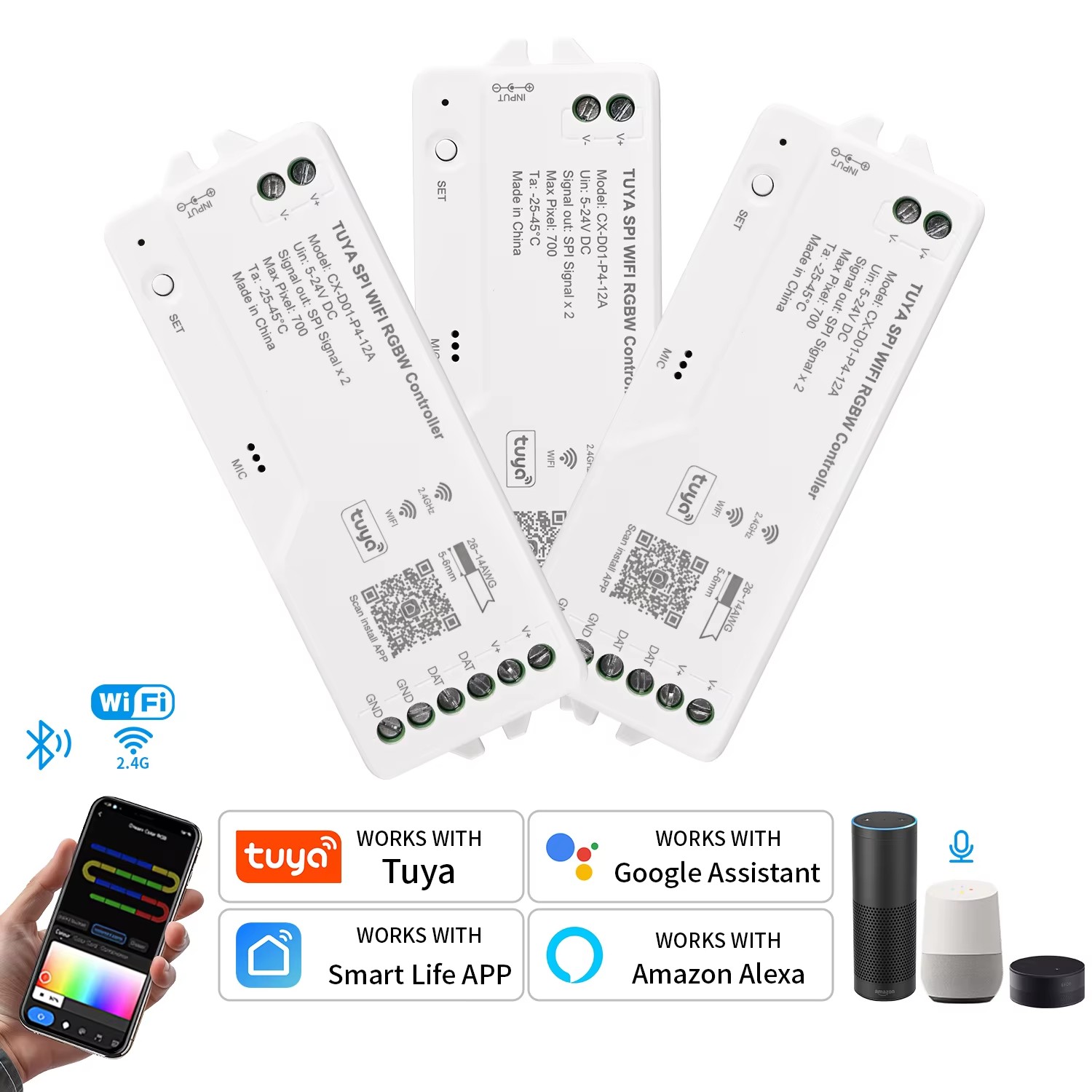 Tuya Wifi LED SPI RGBIC RGBWIC - Smart Garden Light Controller recensie en prijs