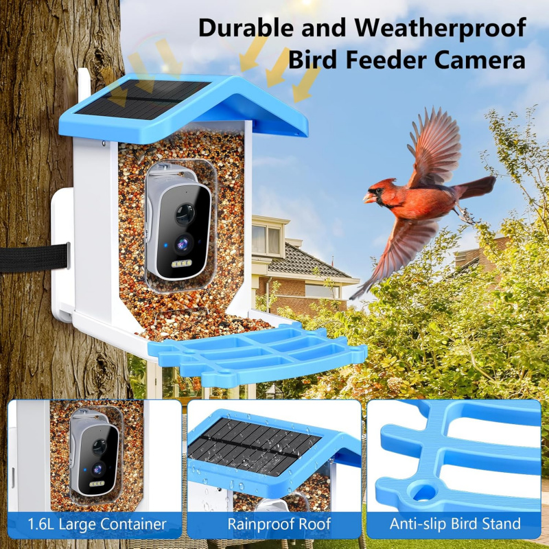 WiFi Smart Bird Feeder met cam - Smart Garden Ai recensie en prijs