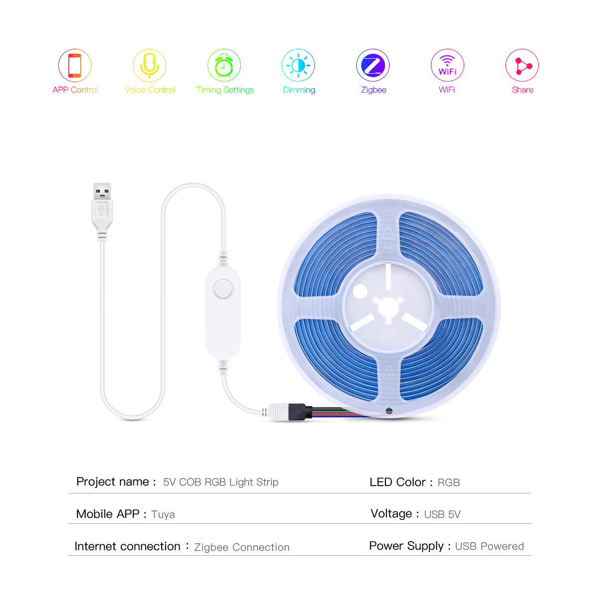 Zigbee LED strip slimme Tuya C - Smart Garden Light Controller recensie en prijs