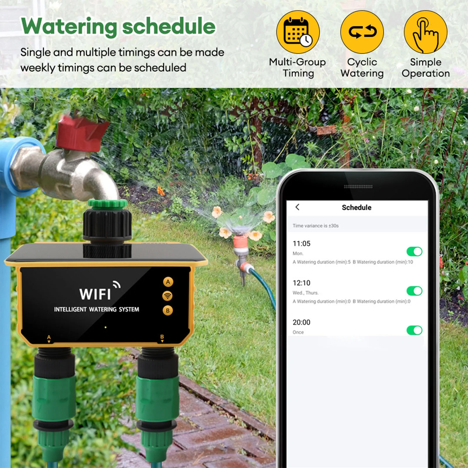 Solar WiFi Smart Irrigatie Tim - Smart Garden Timer recensie en prijs